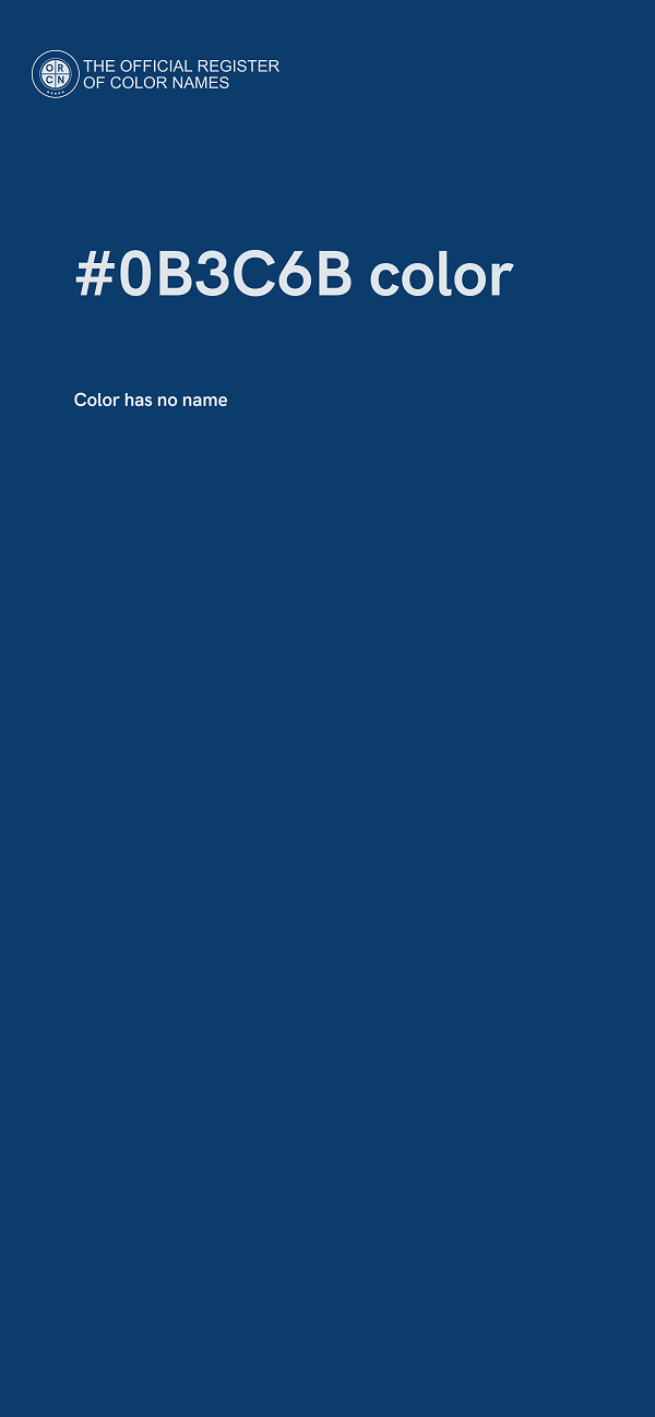 #0B3C6B color image