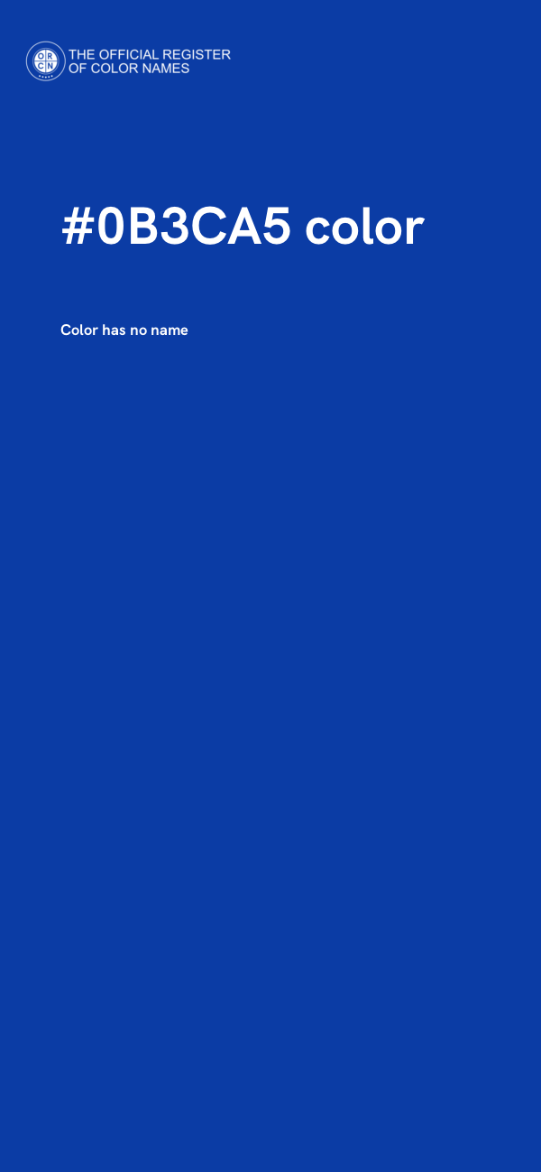 #0B3CA5 color image