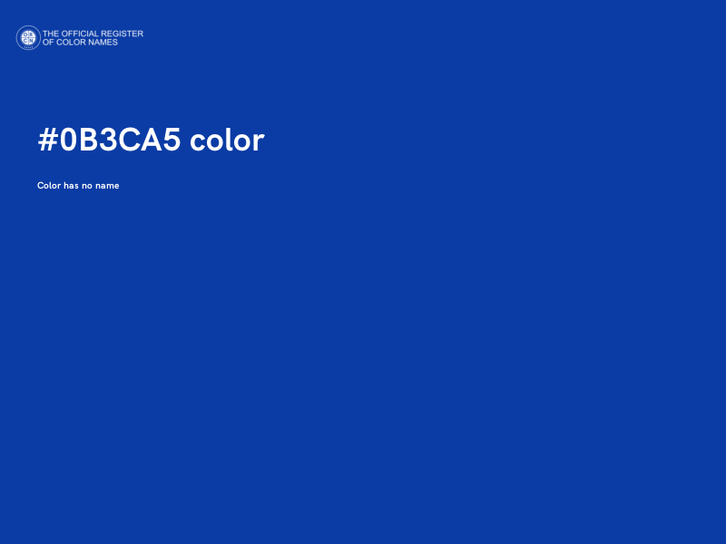 #0B3CA5 color image
