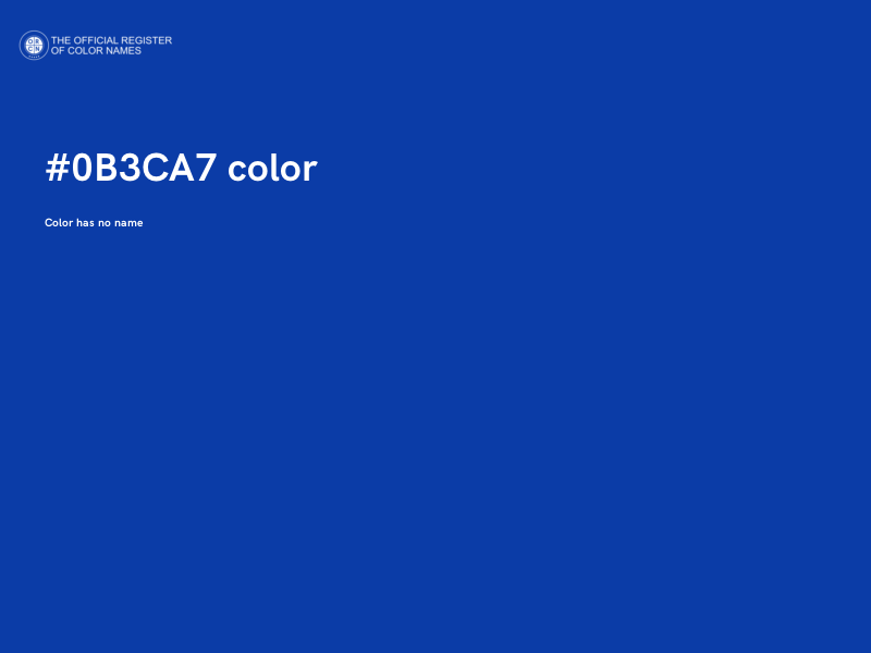 #0B3CA7 color image