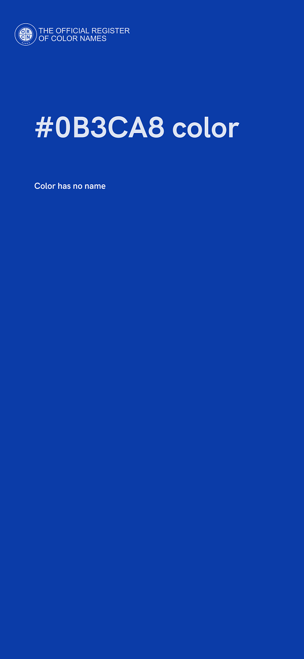#0B3CA8 color image