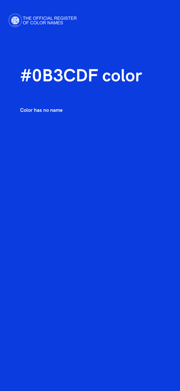 #0B3CDF color image