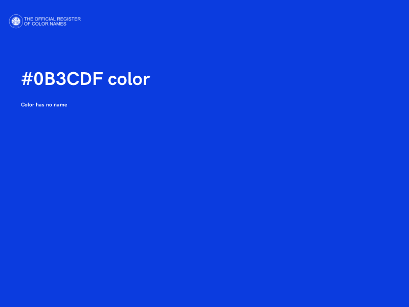 #0B3CDF color image