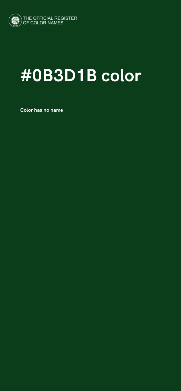 #0B3D1B color image