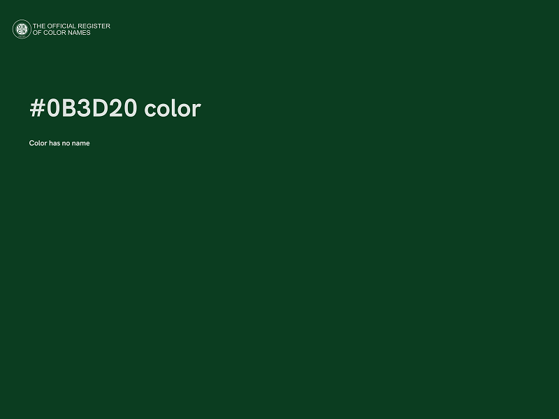 #0B3D20 color image