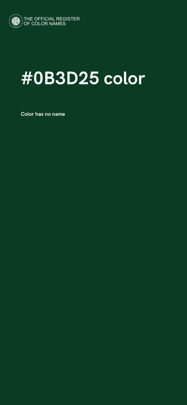 #0B3D25 color image