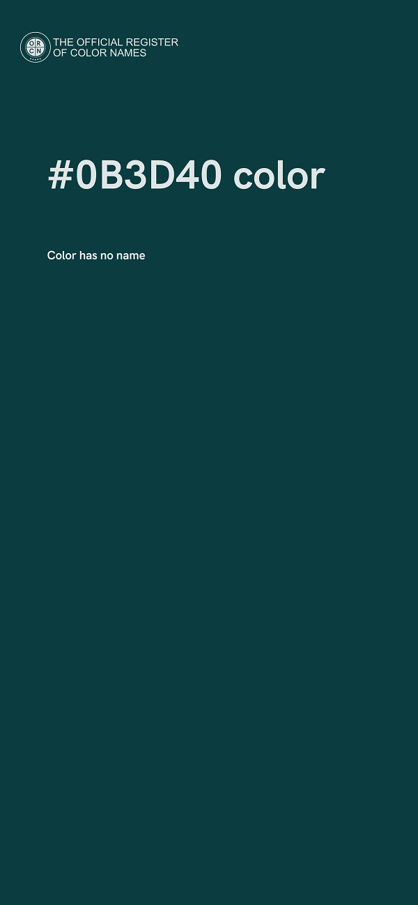 #0B3D40 color image