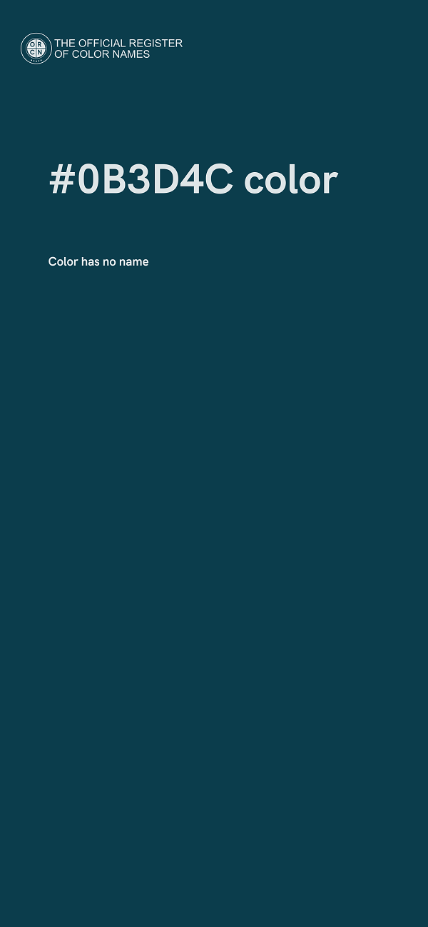 #0B3D4C color image