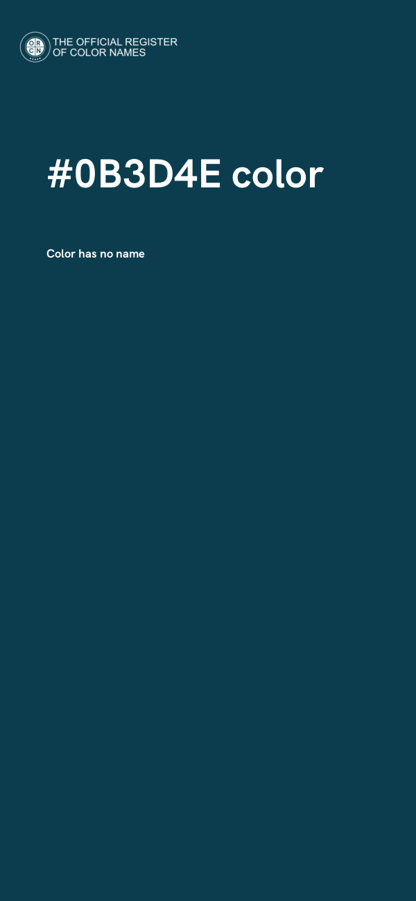 #0B3D4E color image