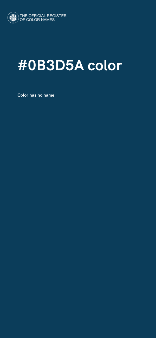 #0B3D5A color image
