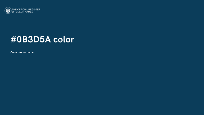 #0B3D5A color image