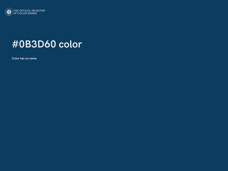 #0B3D60 color image