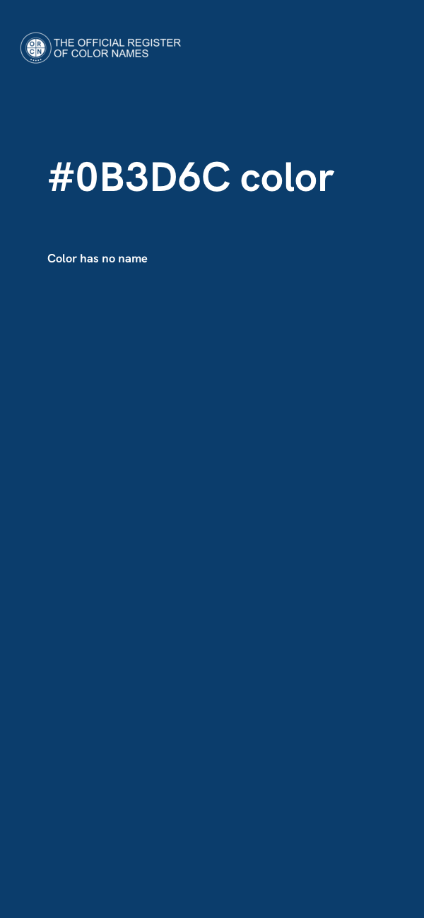 #0B3D6C color image