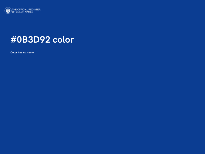 #0B3D92 color image