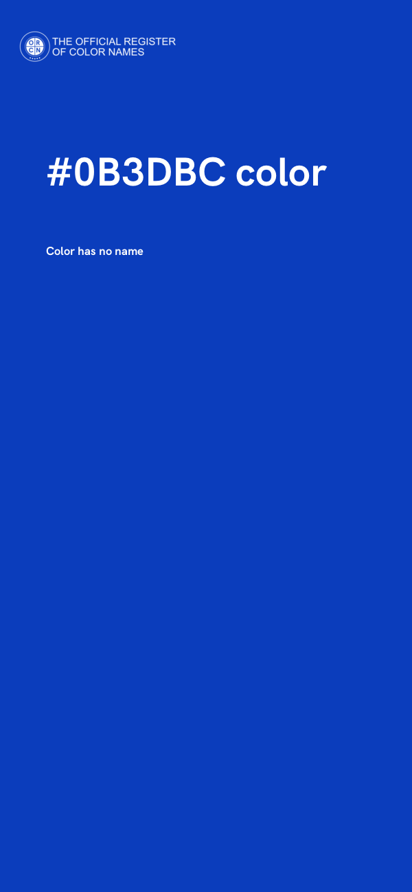 #0B3DBC color image