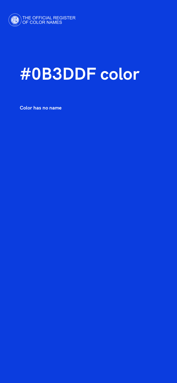 #0B3DDF color image