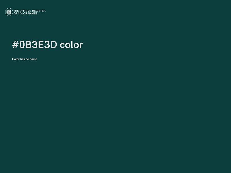 #0B3E3D color image