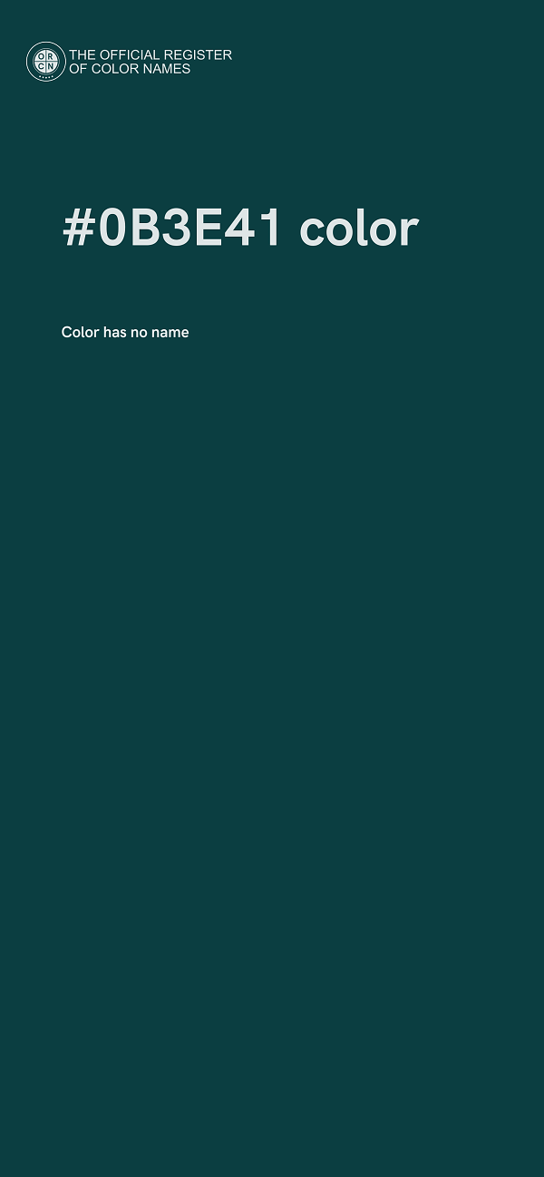 #0B3E41 color image