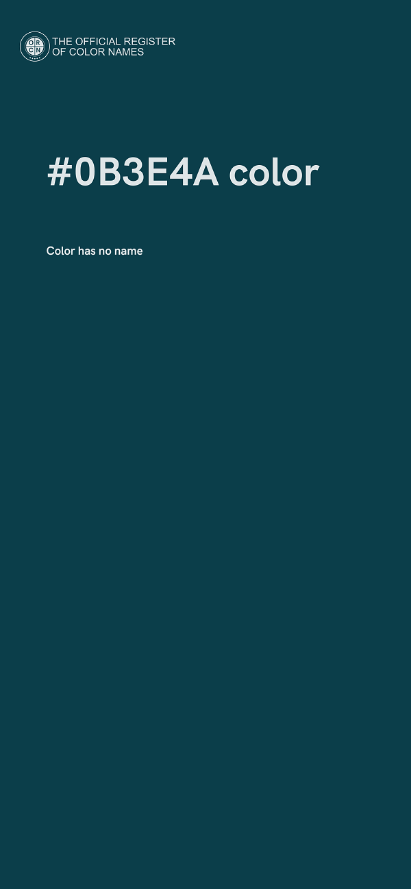 #0B3E4A color image