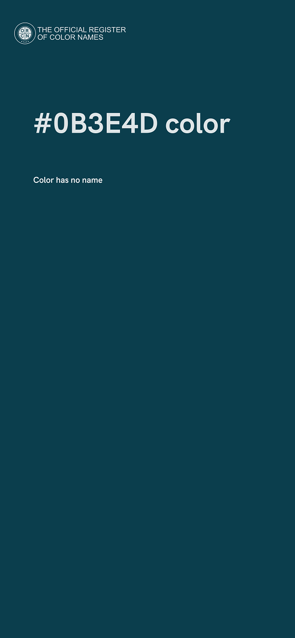 #0B3E4D color image
