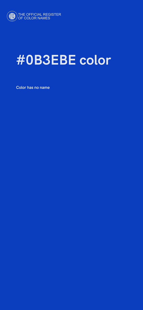 #0B3EBE color image