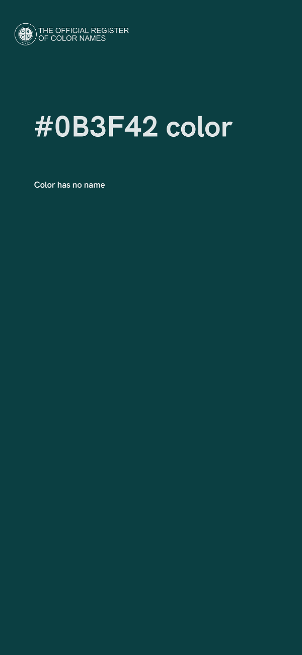 #0B3F42 color image