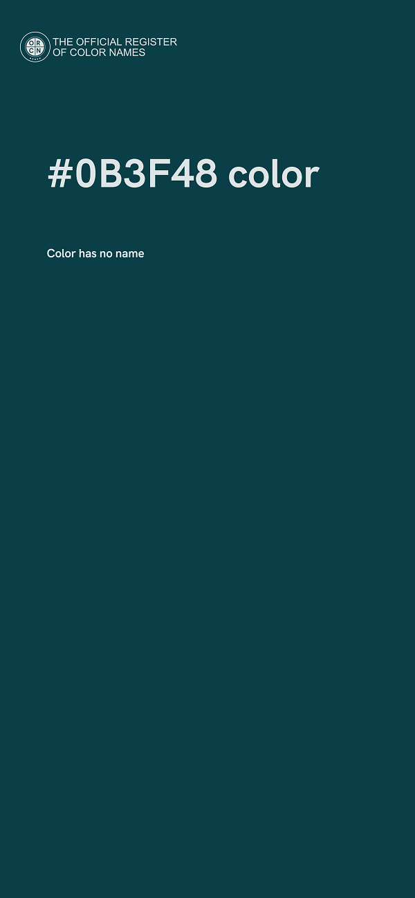 #0B3F48 color image