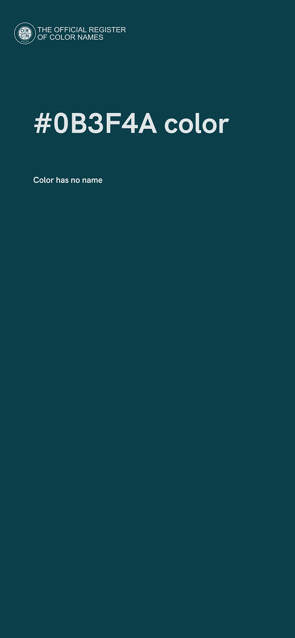 #0B3F4A color image