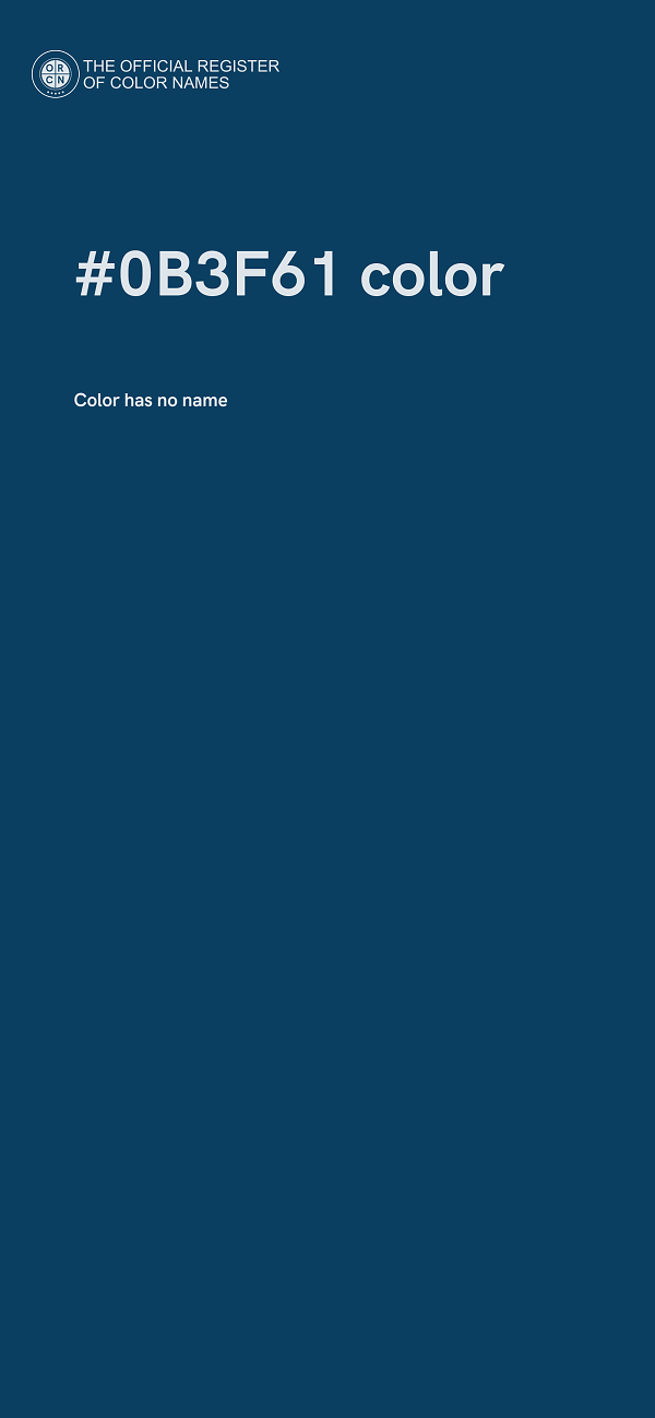 #0B3F61 color image
