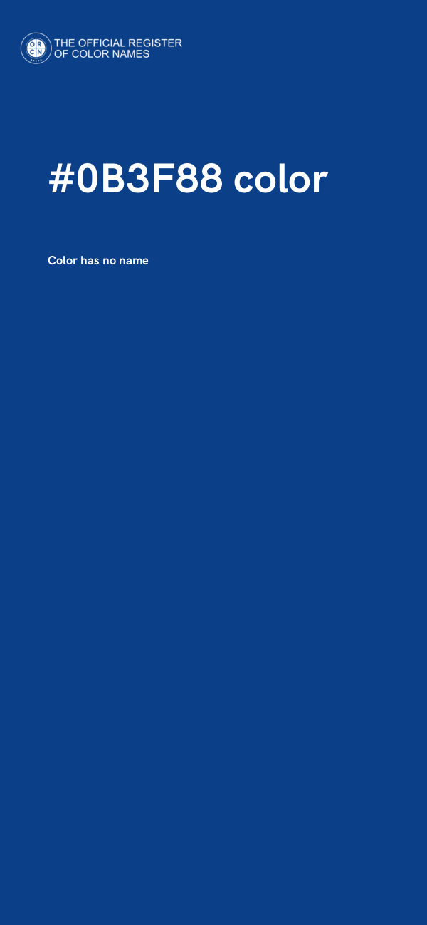 #0B3F88 color image