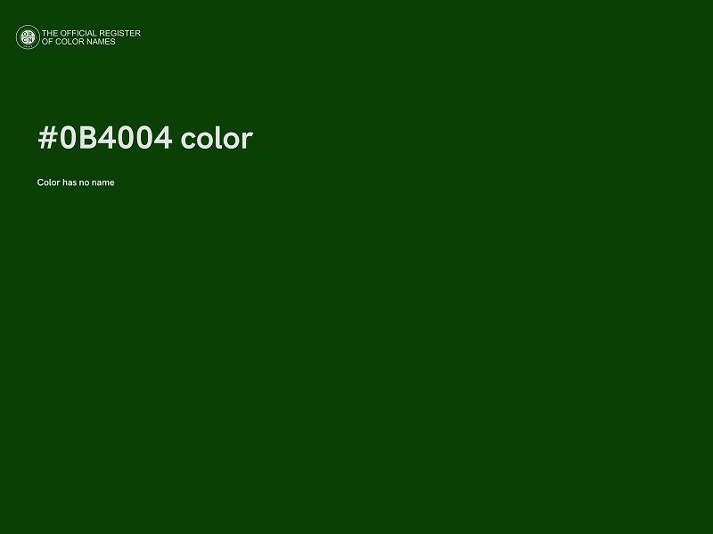 #0B4004 color image