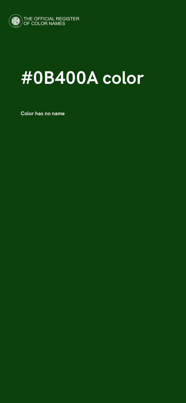 #0B400A color image