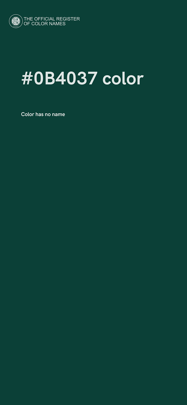 #0B4037 color image