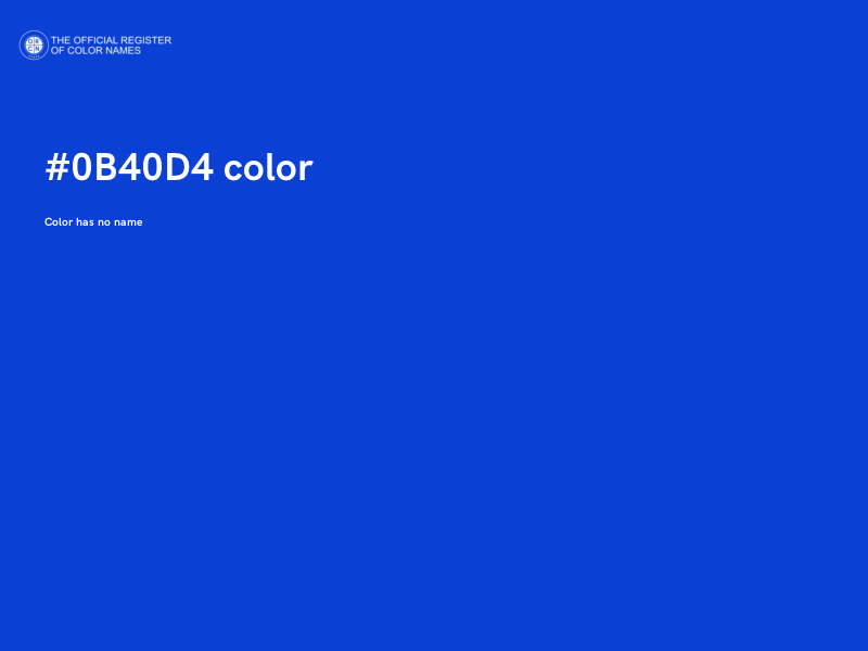#0B40D4 color image