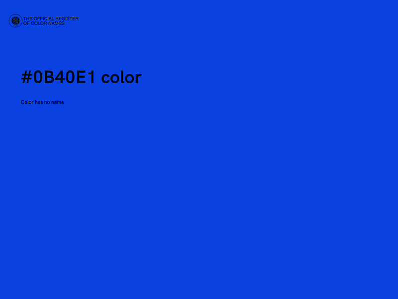 #0B40E1 color image