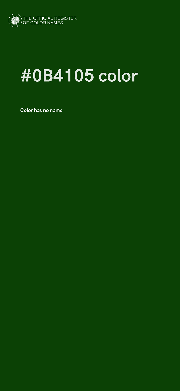 #0B4105 color image