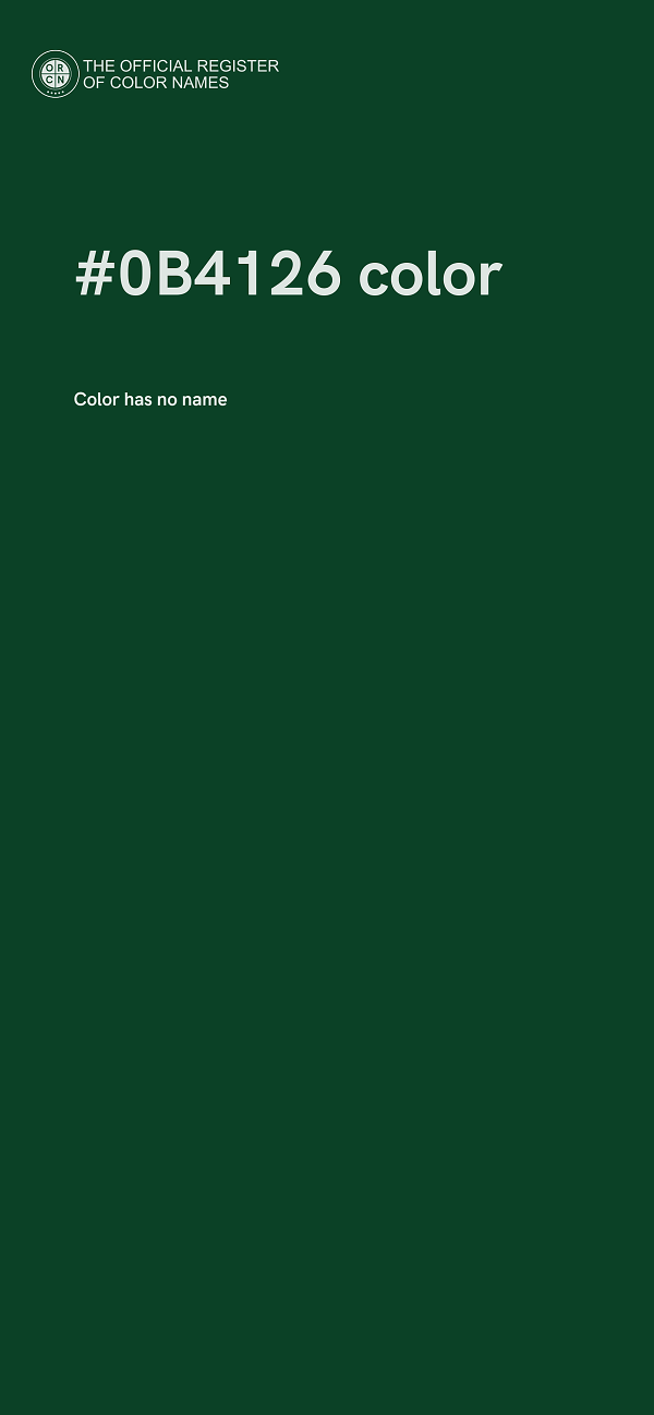 #0B4126 color image