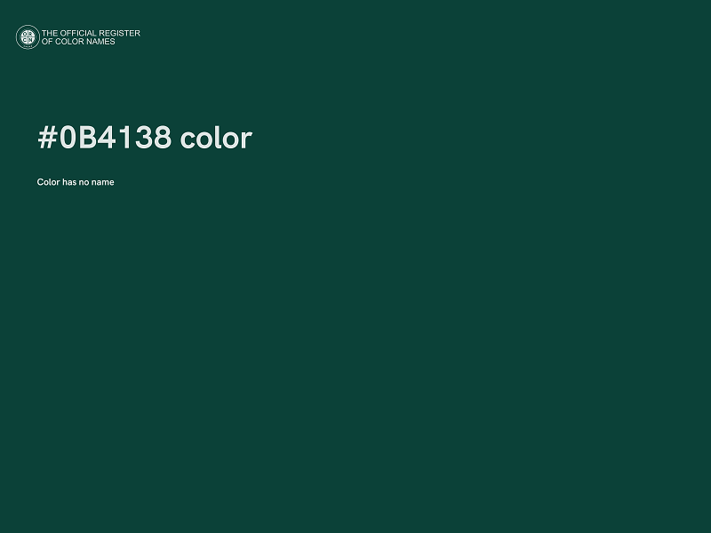 #0B4138 color image