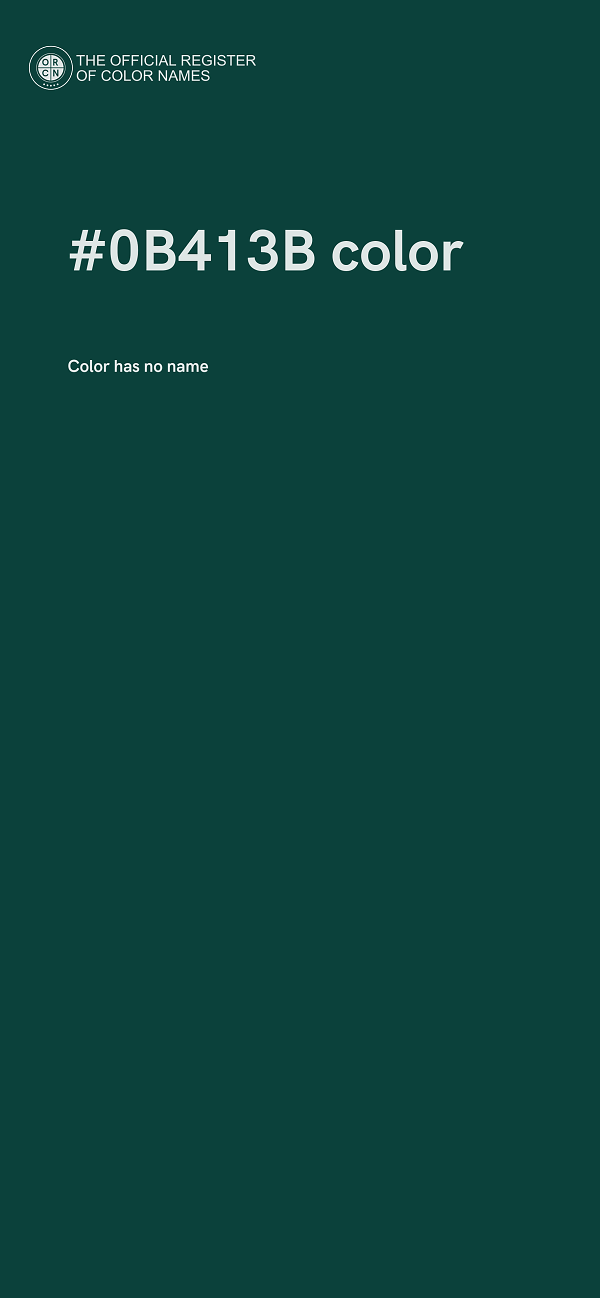 #0B413B color image