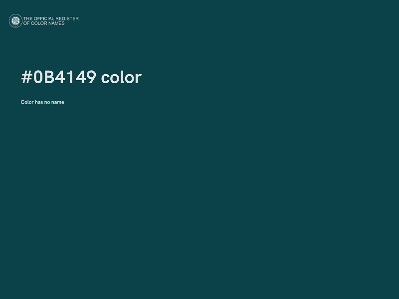 #0B4149 color image