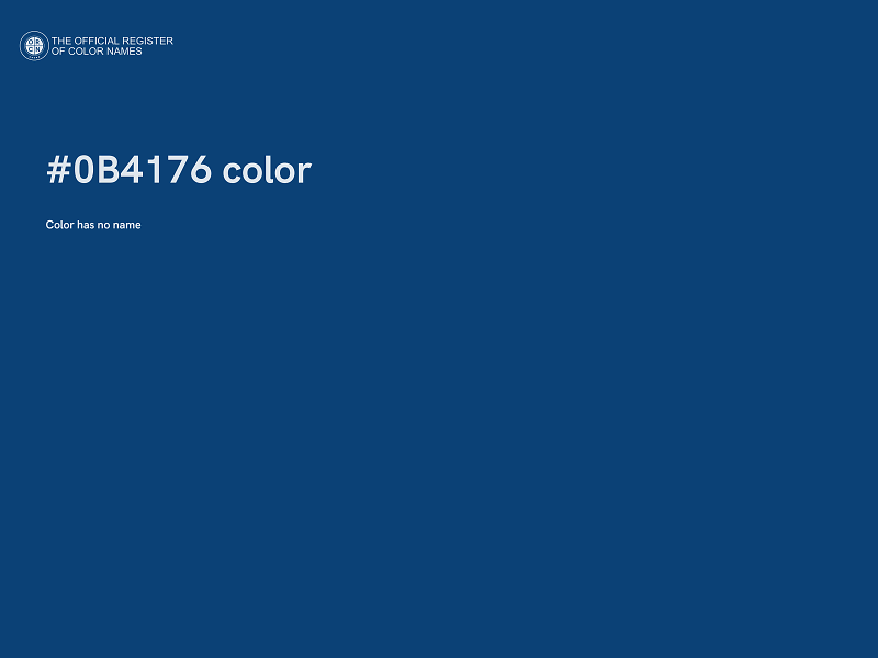 #0B4176 color image