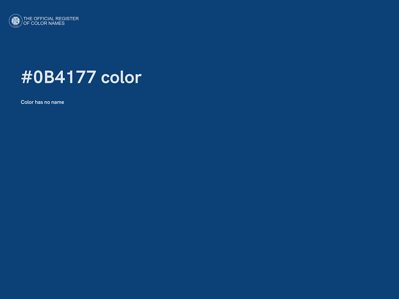 #0B4177 color image