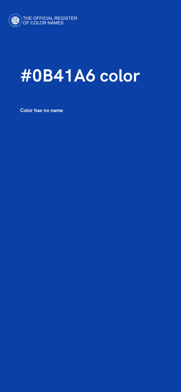 #0B41A6 color image