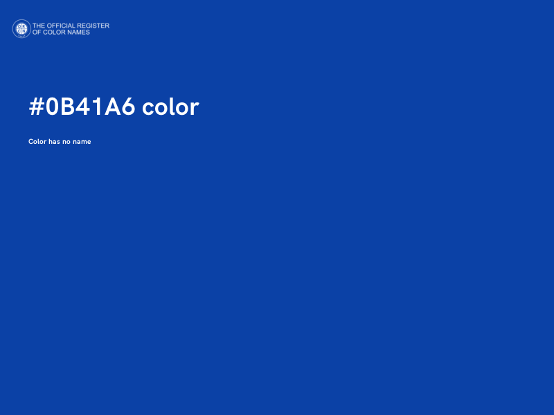 #0B41A6 color image