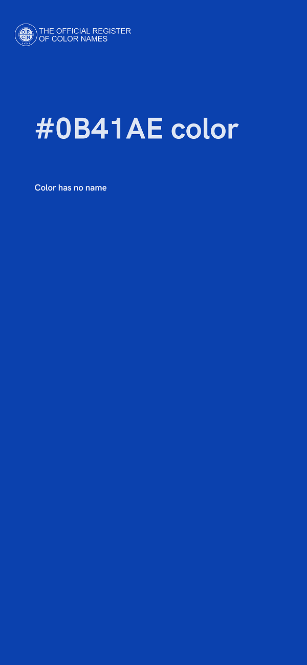 #0B41AE color image