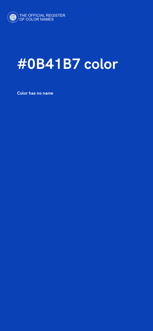 #0B41B7 color image