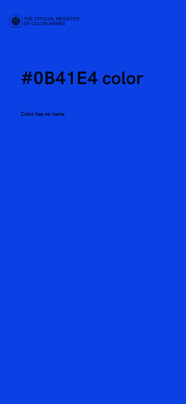 #0B41E4 color image