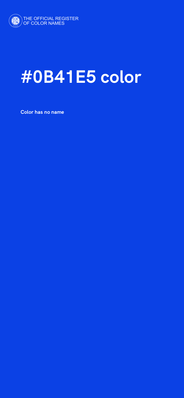 #0B41E5 color image