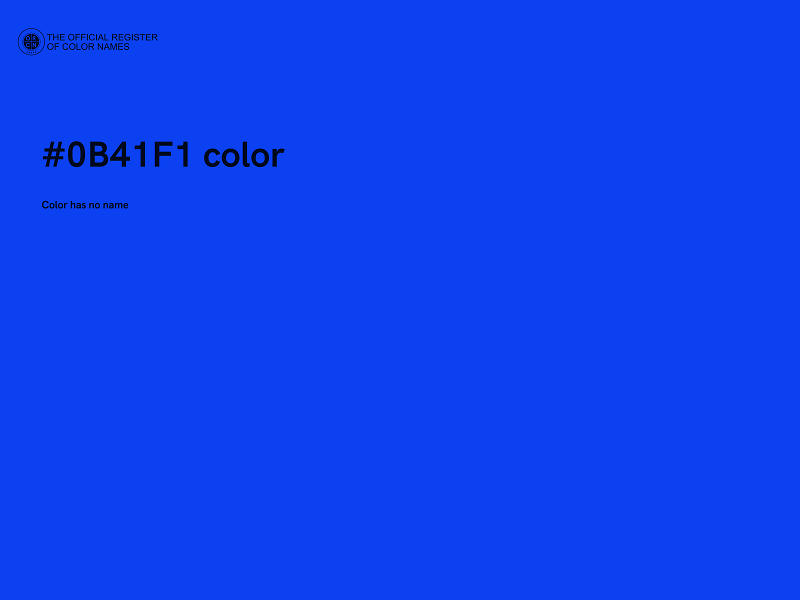 #0B41F1 color image