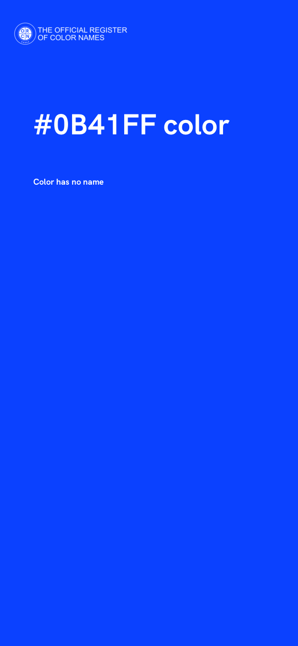 #0B41FF color image
